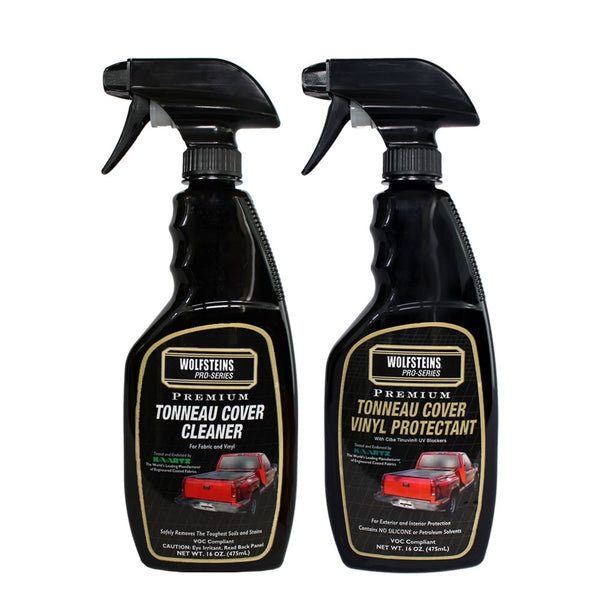 WOLFSTEINS Pro-Series Vinyl Tonneau Cover Cleaner & Protectant Kit WOLFSTEINS Pro-Series Vinyl Tonneau Cover Cleaner & Protectant Kit