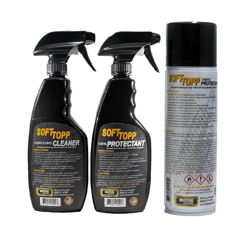 Softtopp Jeep Fabric Top Cleaner & Protectant Kit