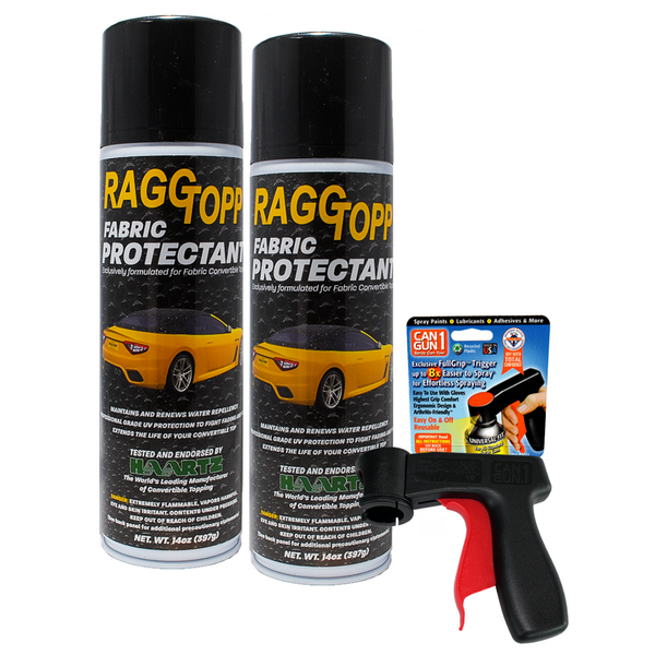 SPRING SPECIAL: RAGGTOPP Convertible Top Fabric Protectant 2-Pack with CanGun 1 SPRING SPECIAL: RAGGTOPP Convertible Top Fabric Protectant 2-Pack with CanGun 1