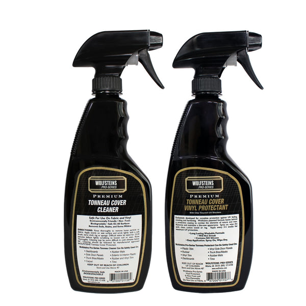 WOLFSTEINS Pro-Series Vinyl Tonneau Cover Cleaner & Protectant Kit