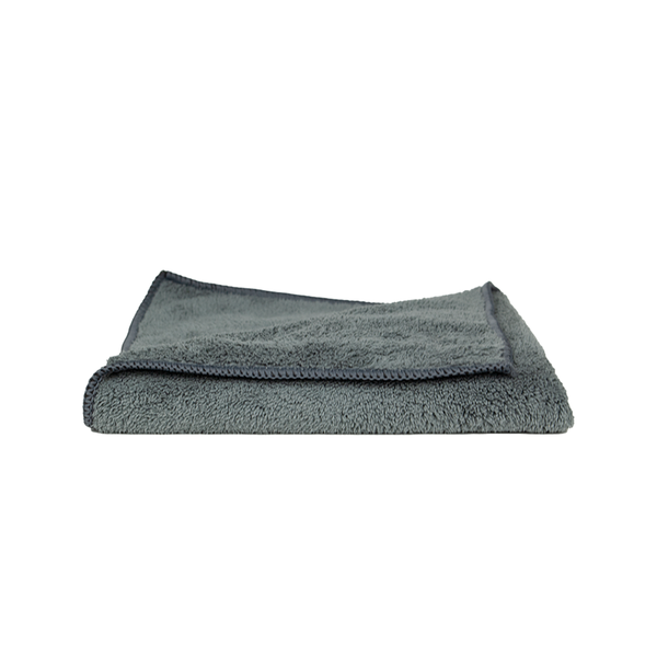 Premium Plush Grey Microfiber Towel