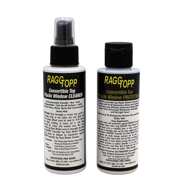 RAGGTOPP Convertible Top Plastic Window Cleaner and Protectant Kit
