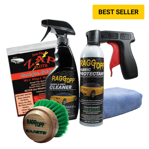 Raggtopp コンバーチブルトップビニール用 クリーナー &amp; 保護剤キット Amazon.com: RaggTopp Fabric Convertible Top Protectant Kit with